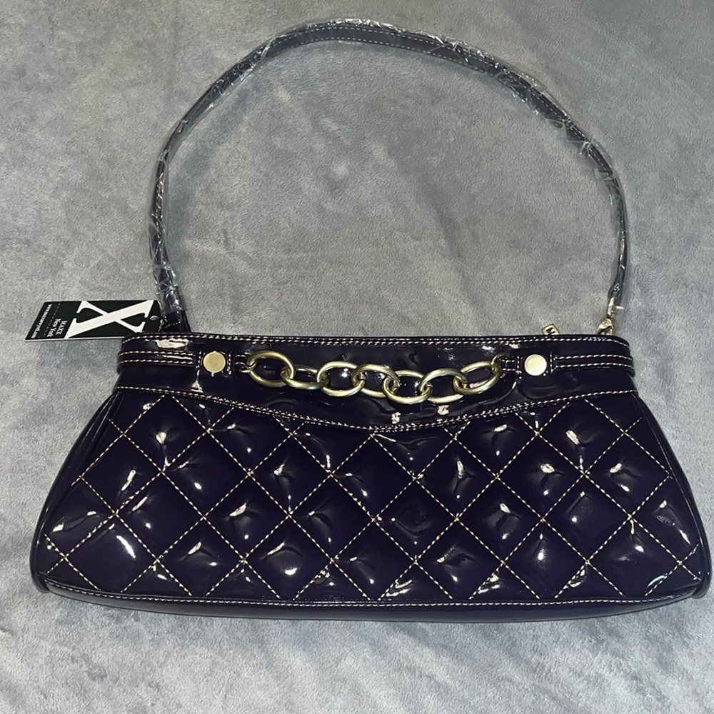 Vintage Maxx New York Purple Quilted Shoulder Bag